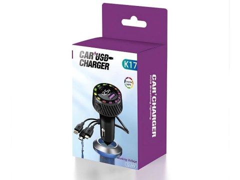 Ładowarka samochodowa usb-c 14w i usb-a 15w do gniazda zapalniczki szybka Ładowarka samochodowa usb-c 14w i usb-a 15w do gniazda zapalniczki szybka