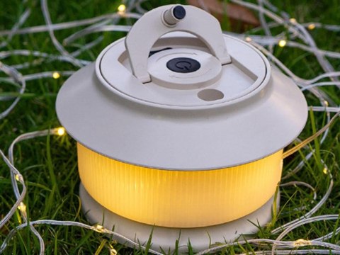 Lampa kempingowa biwakowa akumulatorowa led girlanda na rolce 20m ciepła Lampa kempingowa biwakowa akumulatorowa led girlanda na rolce 20m ciepła