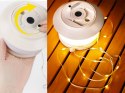 Lampa kempingowa biwakowa akumulatorowa led girlanda na rolce 20m ciepła