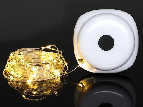 Lampa kempingowa biwakowa akumulatorowa led girlanda na rolce 8m ciepła Lampa kempingowa biwakowa akumulatorowa led girlanda na rolce 8m ciepła