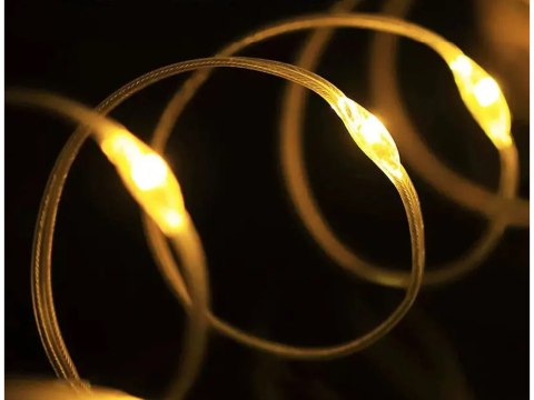 Lampa kempingowa biwakowa akumulatorowa led girlanda na rolce 8m ciepła Lampa kempingowa biwakowa akumulatorowa led girlanda na rolce 8m ciepła