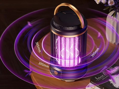 Lampa na komary owadobójcza uv led wisząca akumulatorowa 2 tryby z lampką Lampa na komary owadobójcza uv led wisząca akumulatorowa 2 tryby z lampką