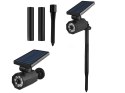 Lampa solarna 8 led wbijana ogrodowa czujnik zmierzchu ruchu do ogrodu