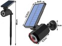 Lampa solarna 8 led wbijana ogrodowa czujnik zmierzchu ruchu do ogrodu