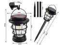 Lampa solarna kempingowa latarnia ogrodowa led usb czujnik ruchu zmierzchu