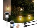 Lampa solarna kempingowa latarnia ogrodowa led usb czujnik ruchu zmierzchu