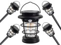 Lampa solarna kempingowa latarnia ogrodowa led usb czujnik ruchu zmierzchu