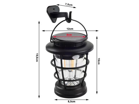 Lampa solarna kempingowa latarnia ogrodowa led usb czujnik ruchu zmierzchu Lampa solarna kempingowa latarnia ogrodowa led usb czujnik ruchu zmierzchu