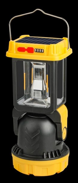 Lampa solarna kempingowa led z uchwytem do wieszania na biwak 5 trybów