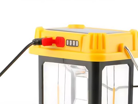 Lampa solarna kempingowa led z uchwytem do wieszania na biwak 5 trybów Lampa solarna kempingowa led z uchwytem do wieszania na biwak 5 trybów