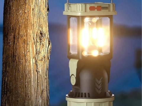 Lampa solarna kempingowa led z uchwytem do wieszania na biwak 5 trybów Lampa solarna kempingowa led z uchwytem do wieszania na biwak 5 trybów