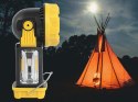 Lampa solarna kempingowa led z uchwytem do wieszania na biwak 5 trybów