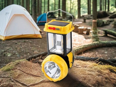 Lampa solarna kempingowa led z uchwytem do wieszania na biwak 5 trybów Lampa solarna kempingowa led z uchwytem do wieszania na biwak 5 trybów