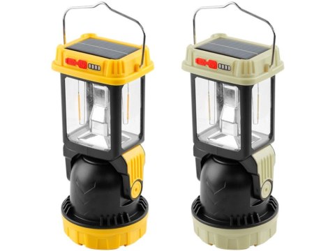 Lampa solarna kempingowa led z uchwytem do wieszania na biwak 5 trybów Lampa solarna kempingowa led z uchwytem do wieszania na biwak 5 trybów