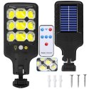 Lampa solarna zewnętrzna cob uliczna z czujnikiem ruchu i zmierzchu + pilot