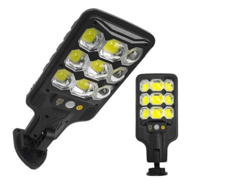 Lampa solarna zewnętrzna cob uliczna z czujnikiem ruchu i zmierzchu + pilot Lampa solarna zewnętrzna cob uliczna z czujnikiem ruchu i zmierzchu + pilot