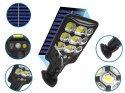 Lampa solarna zewnętrzna cob uliczna z czujnikiem ruchu i zmierzchu + pilot