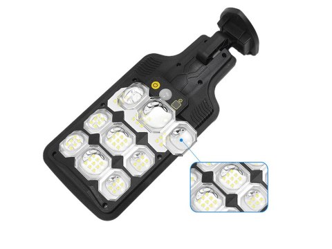 Lampa solarna zewnętrzna led uliczna z czujnikiem ruchu i zmierzchu + pilot Lampa solarna zewnętrzna led uliczna z czujnikiem ruchu i zmierzchu + pilot