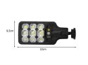 Lampa solarna zewnętrzna led uliczna z czujnikiem ruchu i zmierzchu + pilot