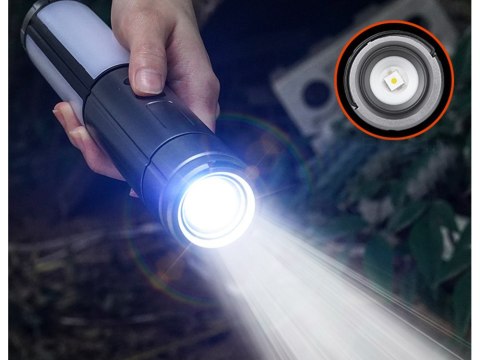 Lampa turystyczna latarka kempingowa wielofunkcyjna teleskopowa led namiot Lampa turystyczna latarka kempingowa wielofunkcyjna teleskopowa led namiot