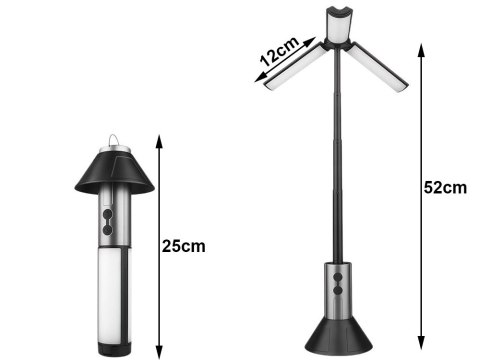 Lampa turystyczna latarka kempingowa wielofunkcyjna teleskopowa led namiot Lampa turystyczna latarka kempingowa wielofunkcyjna teleskopowa led namiot