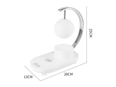 Lampka księżyc rgb z ładowarką indukcyjną 10w led usb głośnik bluetooth Lampka księżyc rgb z ładowarką indukcyjną 10w led usb głośnik bluetooth