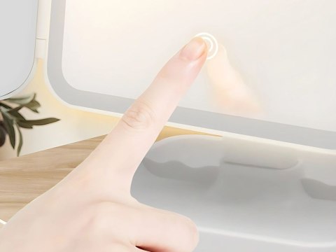 Lusterko kosmetyczne podświetlane led rozkładane do makijażu usb 3 barwy Lusterko kosmetyczne podświetlane led rozkładane do makijażu usb 3 barwy