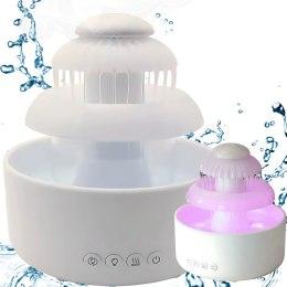 Nawilżacz powietrza dyfuzor lampka led aromaterapia fontanna bezprzewodowy