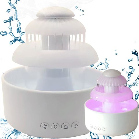 Nawilżacz powietrza dyfuzor lampka led aromaterapia fontanna bezprzewodowy Nawilżacz powietrza dyfuzor lampka led aromaterapia fontanna bezprzewodowy