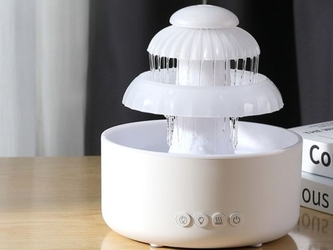Nawilżacz powietrza dyfuzor lampka led aromaterapia fontanna bezprzewodowy Nawilżacz powietrza dyfuzor lampka led aromaterapia fontanna bezprzewodowy