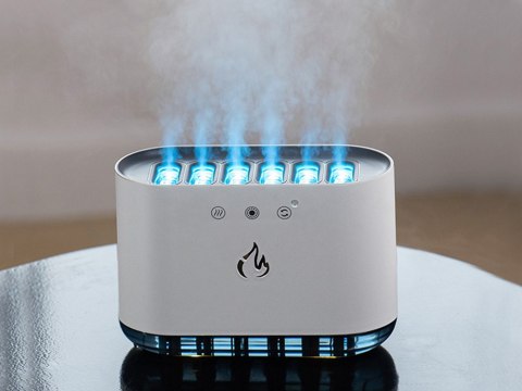 Nawilżacz powietrza kompinek dyfuzor lampka led rgb aromaterapia 6 dysz Nawilżacz powietrza kompinek dyfuzor lampka led rgb aromaterapia 6 dysz