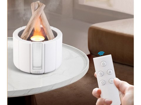 Nawilżacz powietrza usb dyfuzor z led rgb kominek mgiełka zapachowa ogień Nawilżacz powietrza usb dyfuzor z led rgb kominek mgiełka zapachowa ogień