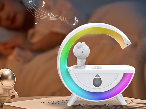 Nawilżacz powietrza z głośnikiem bluetooth led astronauta usb mgiełka rgb Nawilżacz powietrza z głośnikiem bluetooth led astronauta usb mgiełka rgb