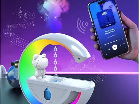 Nawilżacz powietrza z głośnikiem bluetooth led astronauta usb mgiełka rgb Nawilżacz powietrza z głośnikiem bluetooth led astronauta usb mgiełka rgb