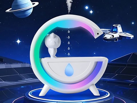 Nawilżacz powietrza z głośnikiem bluetooth led astronauta usb mgiełka rgb Nawilżacz powietrza z głośnikiem bluetooth led astronauta usb mgiełka rgb