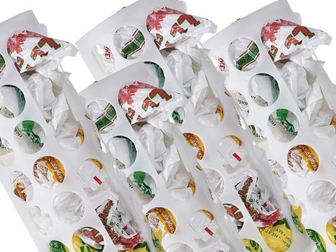 Pojemnik na torby plastikowe organizer uniwersalny biały na reklamówki Pojemnik na torby plastikowe organizer uniwersalny biały na reklamówki
