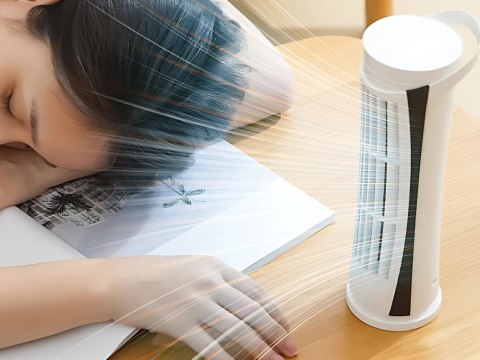 Wentylator kolumnowy mini biurkowy z lampką led 2 biegi usb cicha praca Wentylator kolumnowy mini biurkowy z lampką led 2 biegi usb cicha praca