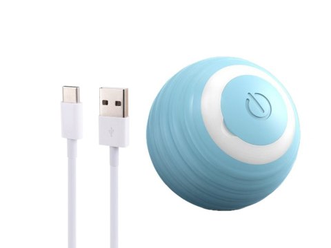 Zabawka dla kota psa uciekająca piłka led wibracje elektryczna usb piłeczka Zabawka dla kota psa uciekająca piłka led wibracje elektryczna usb piłeczka