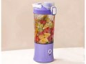 Blender do smoothie przenośny usb bezprzewodowy rozdrabniacz do lodu fiolet