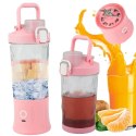 Blender do smoothie przenośny usb bezprzewodowy rozdrabniacz do lodu róż