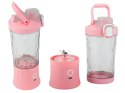 Blender do smoothie przenośny usb bezprzewodowy rozdrabniacz do lodu róż