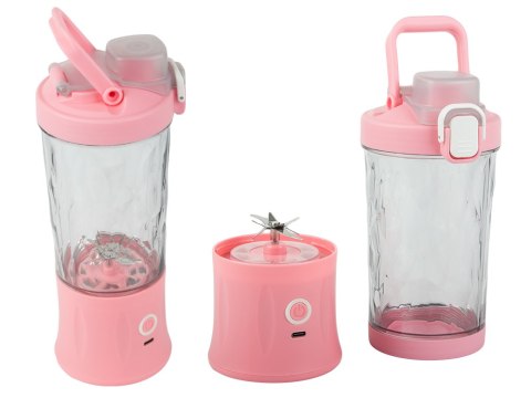 Blender do smoothie przenośny usb bezprzewodowy rozdrabniacz do lodu róż Blender do smoothie przenośny usb bezprzewodowy rozdrabniacz do lodu róż