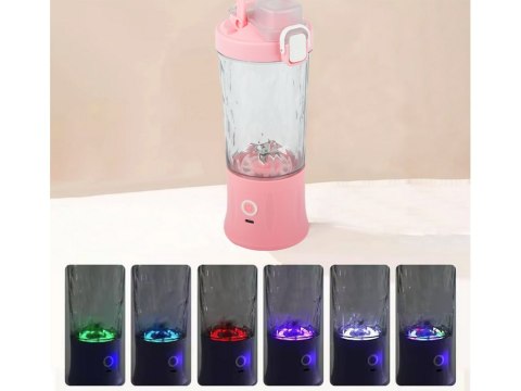 Blender do smoothie przenośny usb bezprzewodowy rozdrabniacz do lodu róż Blender do smoothie przenośny usb bezprzewodowy rozdrabniacz do lodu róż