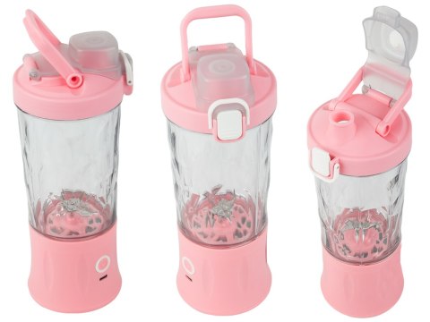 Blender do smoothie przenośny usb bezprzewodowy rozdrabniacz do lodu róż Blender do smoothie przenośny usb bezprzewodowy rozdrabniacz do lodu róż