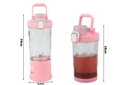 Blender do smoothie przenośny usb bezprzewodowy rozdrabniacz do lodu róż Blender do smoothie przenośny usb bezprzewodowy rozdrabniacz do lodu róż