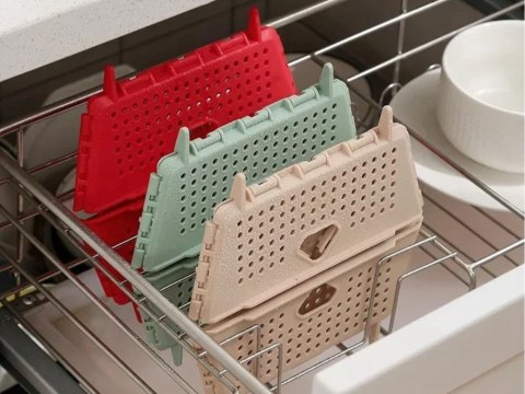 Koszyk na owoce warzywa organizer durszlak składany taca plastikowy kosz Koszyk na owoce warzywa organizer durszlak składany taca plastikowy kosz