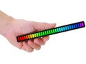 LAMPKA LED USB NA BIURKO REAKCJA NA DŹWIĘK MULTIKOLOR NEON RGB AKUMULATOR