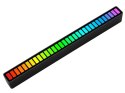 LAMPKA LED USB NA BIURKO REAKCJA NA DŹWIĘK MULTIKOLOR NEON RGB AKUMULATOR