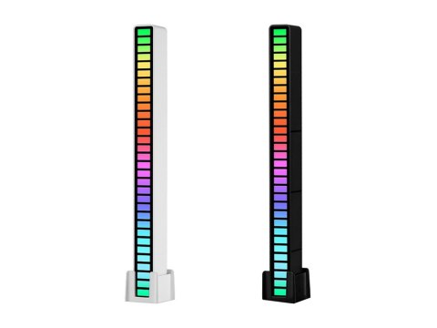 LAMPKA LED USB NA BIURKO REAKCJA NA DŹWIĘK MULTIKOLOR NEON RGB AKUMULATOR LAMPKA LED USB NA BIURKO REAKCJA NA DŹWIĘK MULTIKOLOR NEON RGB AKUMULATOR