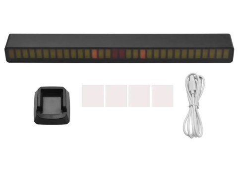 LAMPKA LED USB NA BIURKO REAKCJA NA DŹWIĘK MULTIKOLOR NEON RGB AKUMULATOR LAMPKA LED USB NA BIURKO REAKCJA NA DŹWIĘK MULTIKOLOR NEON RGB AKUMULATOR